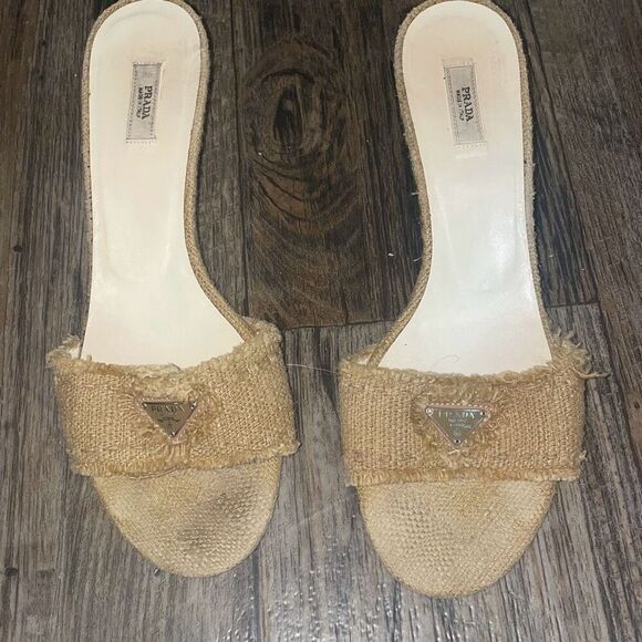 Prada wedge slides - Picture 1 of 9